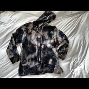 Black and Tan tie dye hoodie